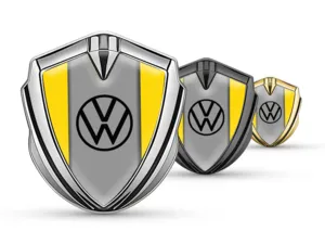 VW Badge Logo Auto Stile Pro Inox Bordo